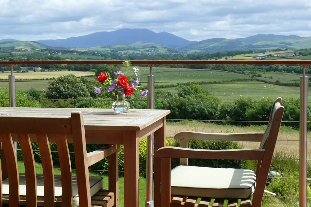 Westwood bed and breakfast balcony view to Lake District