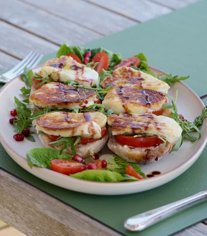 Westwood haloumi and salad breakfast